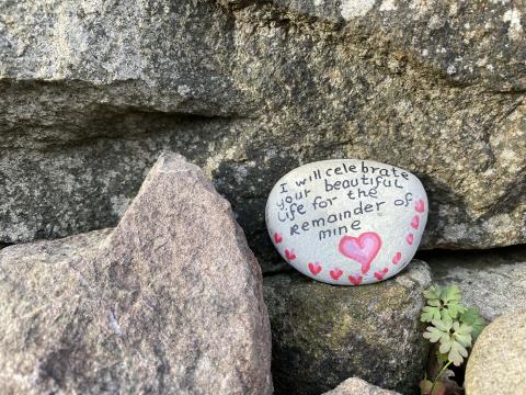 "I will celebrate..." Stone